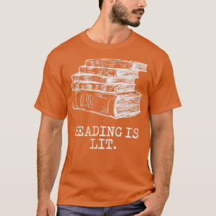 Camiseta Leer está iluminado con meme divertido de libros
