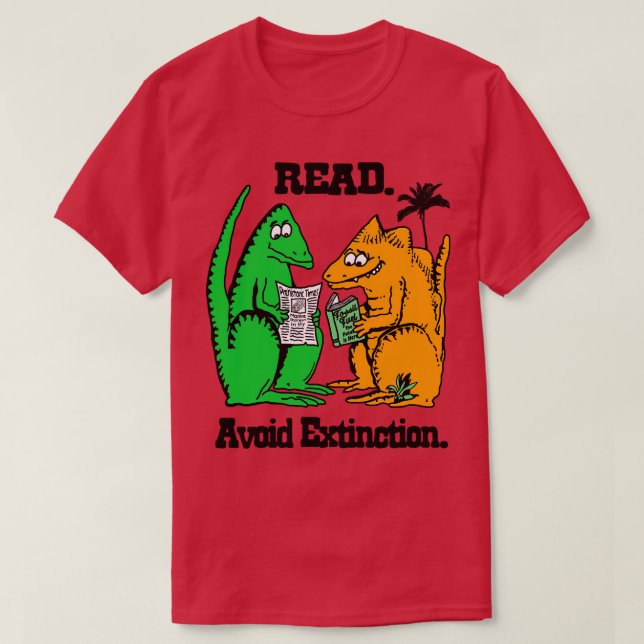 Camiseta Leer Evitar extinción (Diseño del anverso)