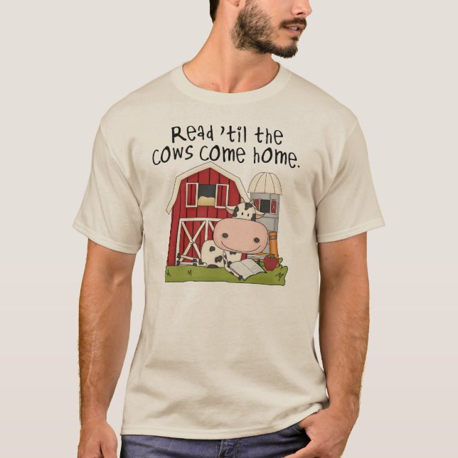 Camiseta Leer hasta que las vacas regresen a casa (Anverso)
