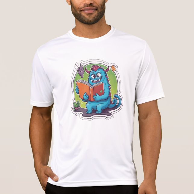 Camiseta Leer la magia del monstruo (Anverso)