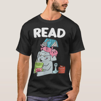 Camiseta Leer las palomas del elefante del club de la leche