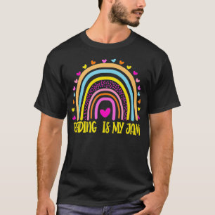 Camiseta Leer lectura del leopardo arcoiris del profesor es