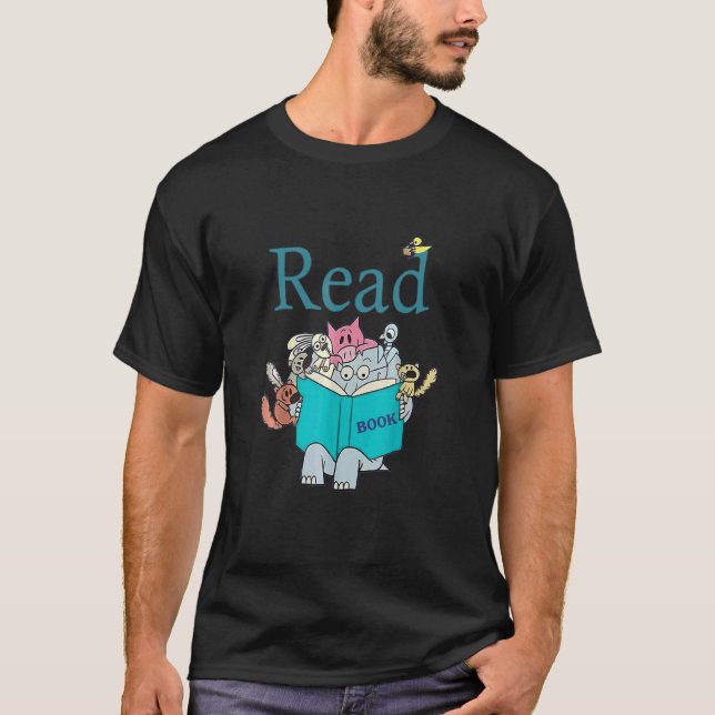 Camiseta Leer libro de profesores Club Piggie Elephant Pige (Anverso)