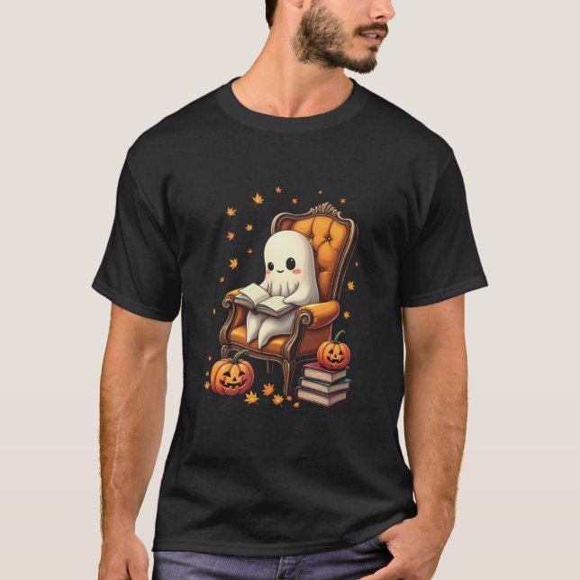 Camiseta Leer libro de profesores entusiastas libro fantasm (Anverso)