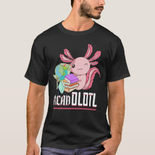 Camiseta Leer libro Readolotl Animal Amphibian Bookworm A
