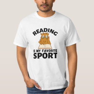 Camiseta Leer libros de búho es mi deporte favorito
