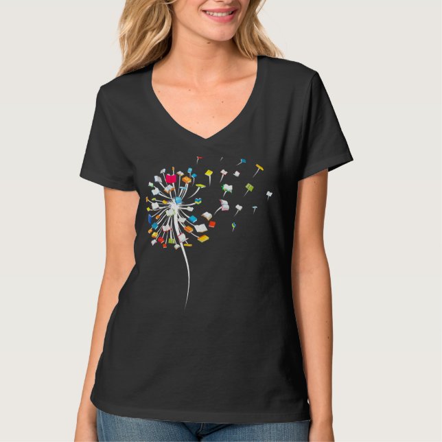 Camiseta Leer libros de Dandelion (Anverso)