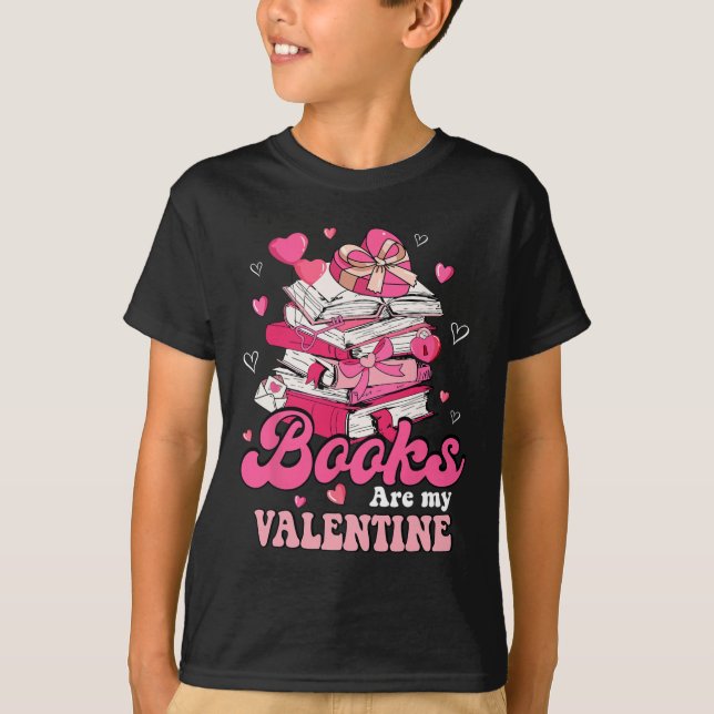 Camiseta Leer libros de Día de San Valentín de profesores e (Anverso)