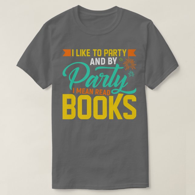 Camiseta Leer libros de libros de libros de libros de libro (Diseño del anverso)