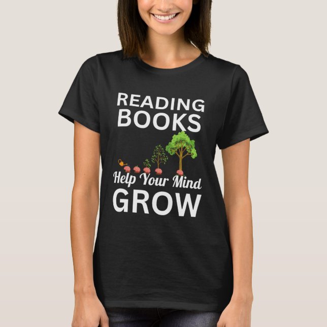 Camiseta Leer libros de profesores ayuda a que tu mente cre (Anverso)