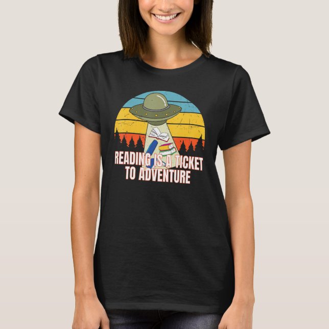 Camiseta Leer libros divertidos es un pasaje para aventurar (Anverso)