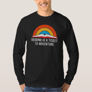 Camiseta Leer libros divertidos es un pasaje para aventurar