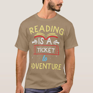 Camiseta Leer libros divertidos, leer es un boleto a un lib