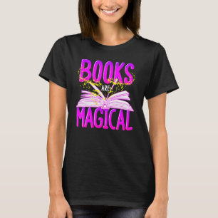 Camiseta Leer Libros Es Mágico Bibliotecario Elemental Té