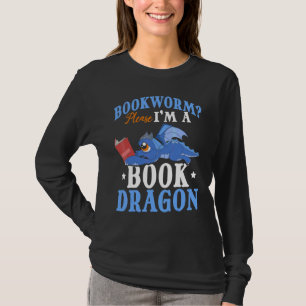 Camiseta Leer libros Fantasía Creatividad Cuta libro Dragon