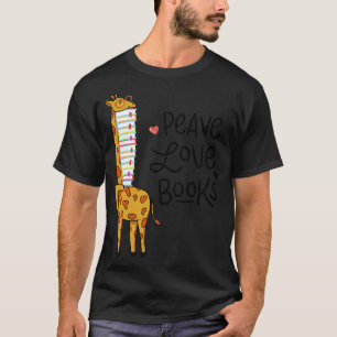 Camiseta Leer libros Giraffe libro