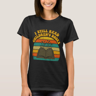 Camiseta Leer libros infantiles divertidos hombres vintage 