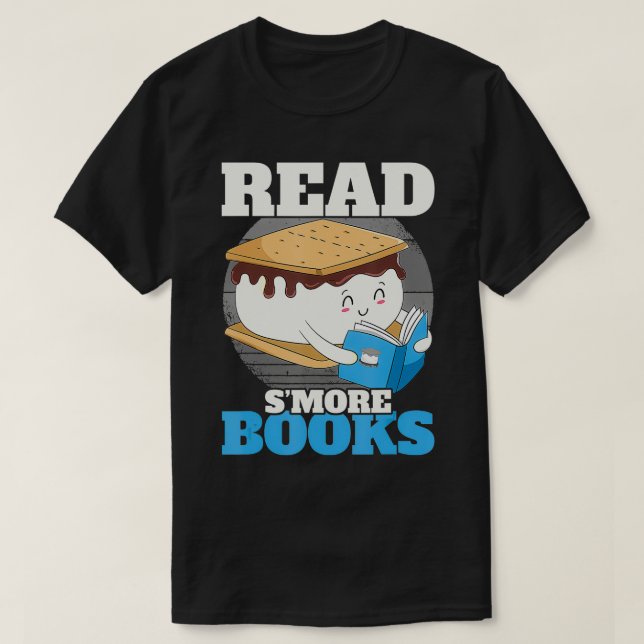 Camiseta Leer libros más inteligentes acampando Bookworm Bo (Diseño del anverso)