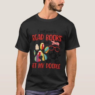 Camiseta Leer Libros Mascota Mi Doodle Propietario Goldendo
