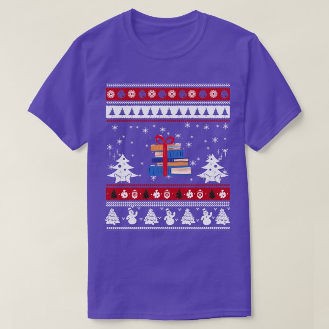 Camiseta Leer libros Navidades 1 (Diseño del anverso)