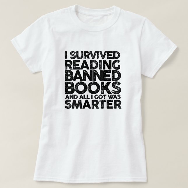 Camiseta Leer libros prohibidos (Diseño del anverso)