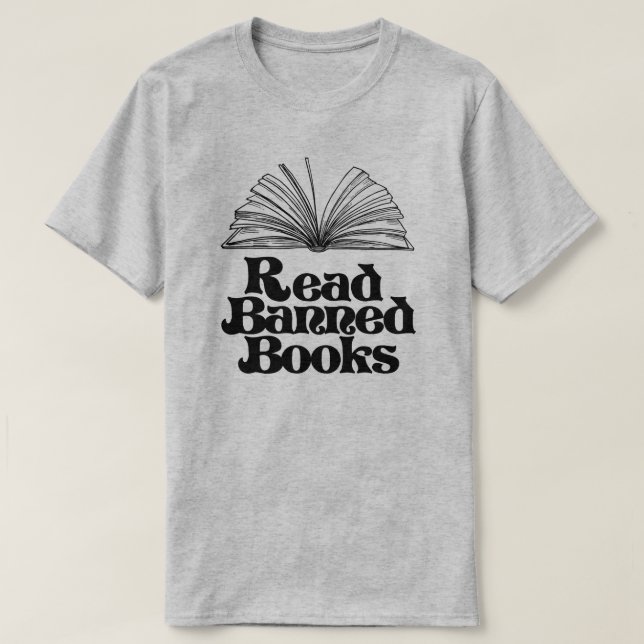 Camiseta Leer libros prohibidos (Diseño del anverso)