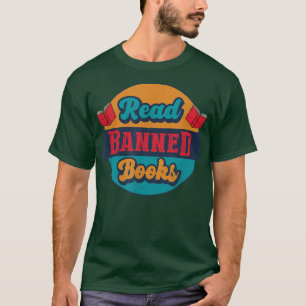Camiseta Leer libros prohibidos Retro Retro Leer libros de 