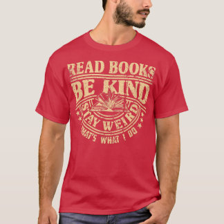 Camiseta Leer Libros Quedar Raro Ser Amable Cita Sarcástica