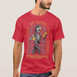 Camiseta Leer Libros Sé Amable Se Queda Raro Libro Gótico L