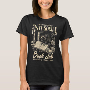 Camiseta Leer libros sin vergüenza anti-sociales