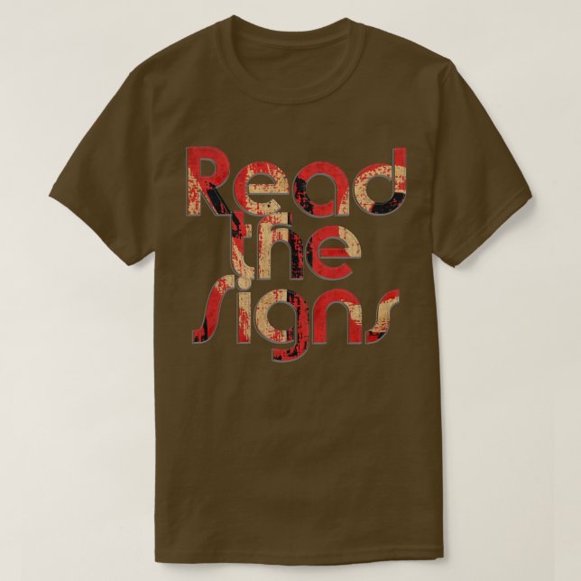 Camiseta Leer los Rótulos 1 (Diseño del anverso)