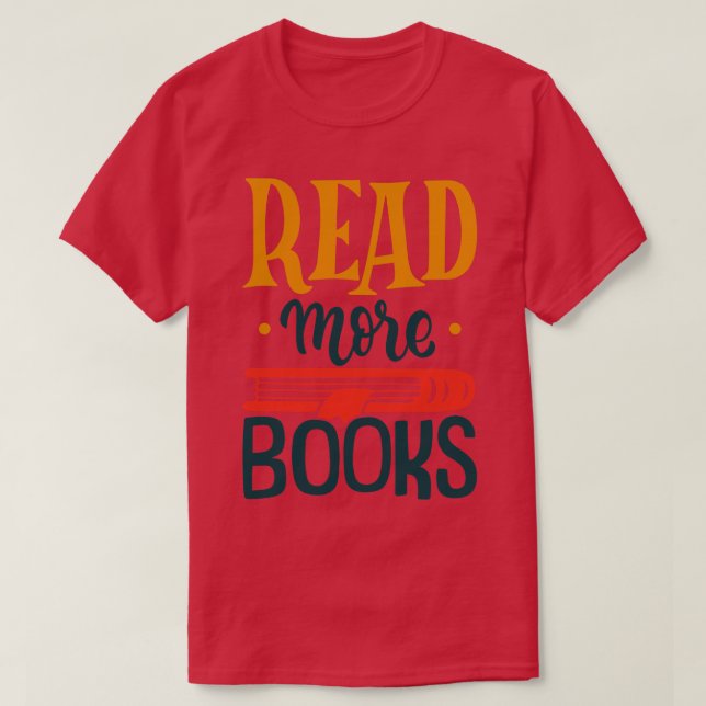 Camiseta Leer más libros (Diseño del anverso)