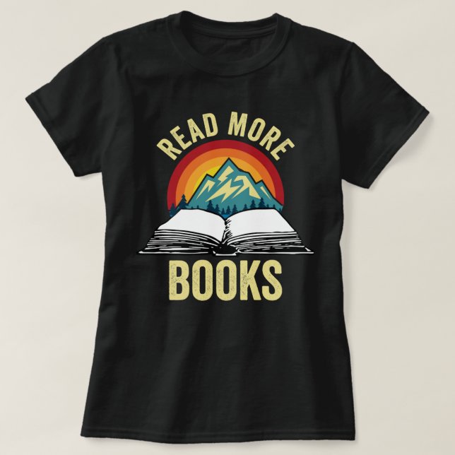 Camiseta Leer más libros (Diseño del anverso)