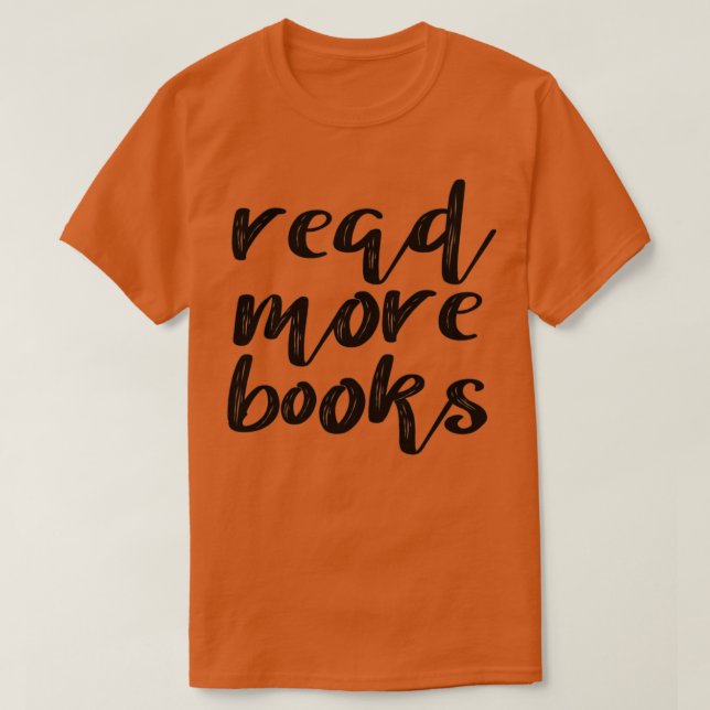 Camiseta Leer más libros 1 (Diseño del anverso)