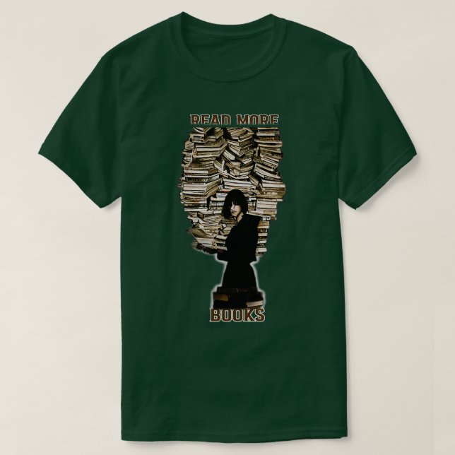 Camiseta Leer más libros 2 (Diseño del anverso)