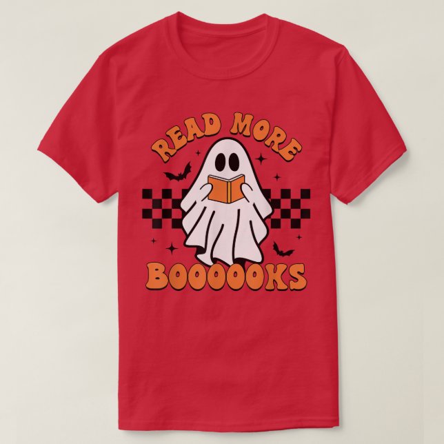 Camiseta Leer más libros Cute Ghosts Leer más libros Hal (Diseño del anverso)