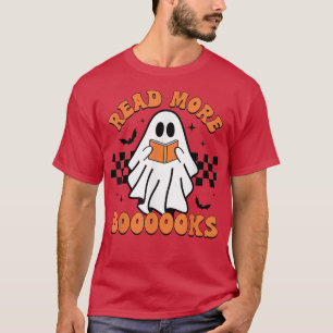Camiseta Leer más libros Cute Ghosts Leer más libros Hal