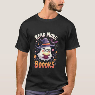 Camiseta Leer más libros Cute libro fantasma Funny Teachal