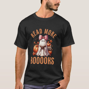 Camiseta Leer más libros Ghost Coquette Bow Funny Library