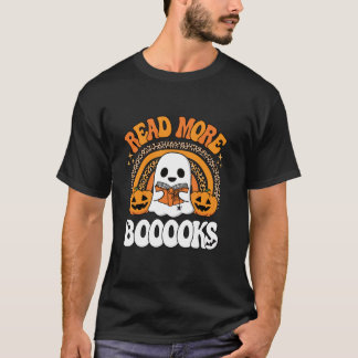 Camiseta Leer más libros Libros Libros Ghost Pumpkin Cute T