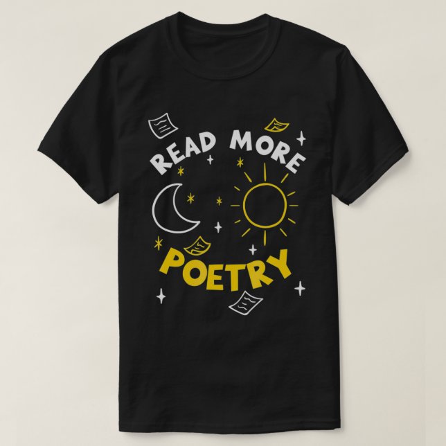 Camiseta Leer más poesía (Diseño del anverso)
