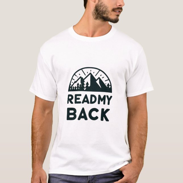 Camiseta Leer mi espalda - Audaz Mountain Adventure Tee (Anverso)