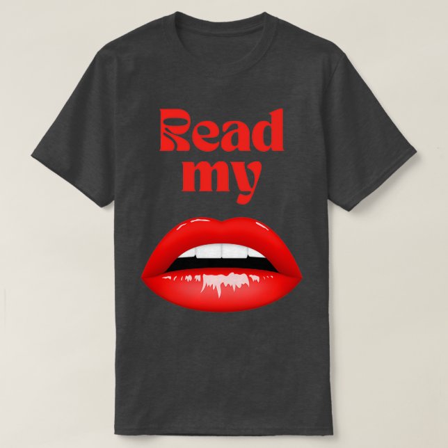Camiseta Leer mis labios 1 (Diseño del anverso)