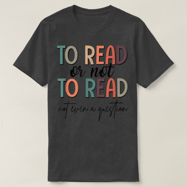 Camiseta Leer O No Leer Libro Club Lover Bookis (Diseño del anverso)