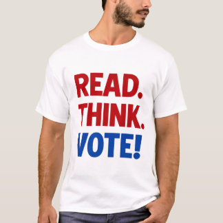 Camiseta Leer Pensar Votar - Elecciones de mitad de período