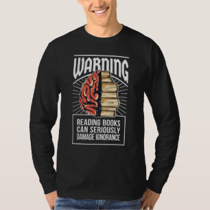 Camiseta Leer puede dañar el libro de ignorancia