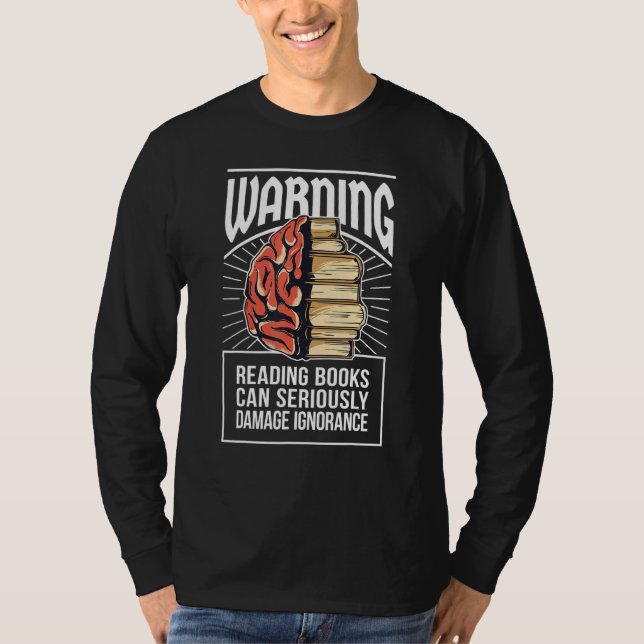 Camiseta Leer puede dañar el libro de ignorancia (Anverso)