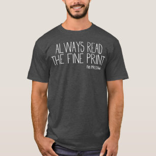 Camiseta Leer siempre la buena impresión que soy una chica