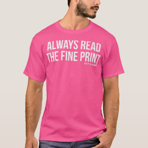 Camiseta Leer siempre la impresión fina Estamos embarazadas