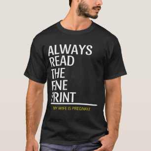 Camiseta Leer Siempre La Invitación De Embarazo De Impresió